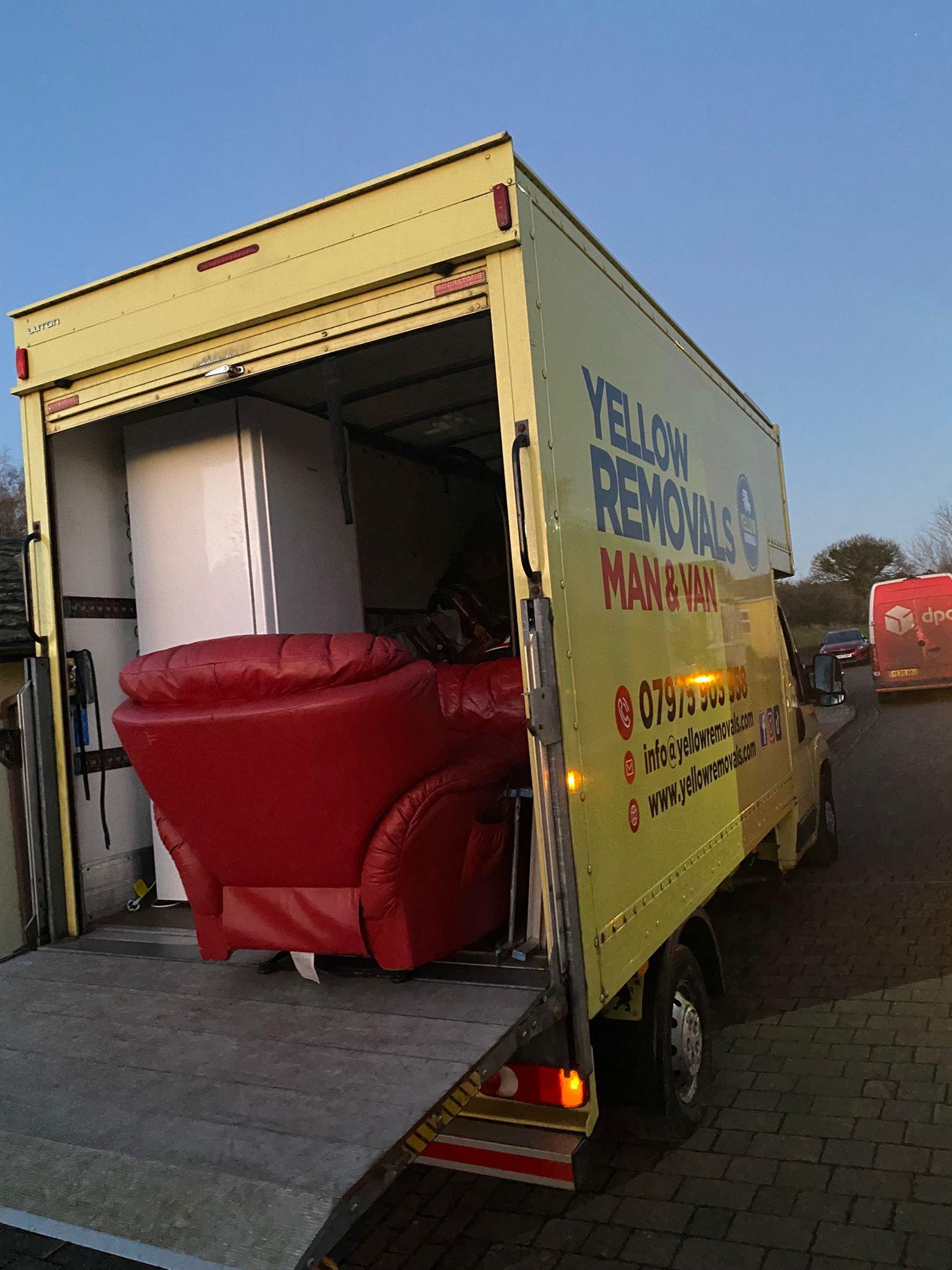 Professional movers at work