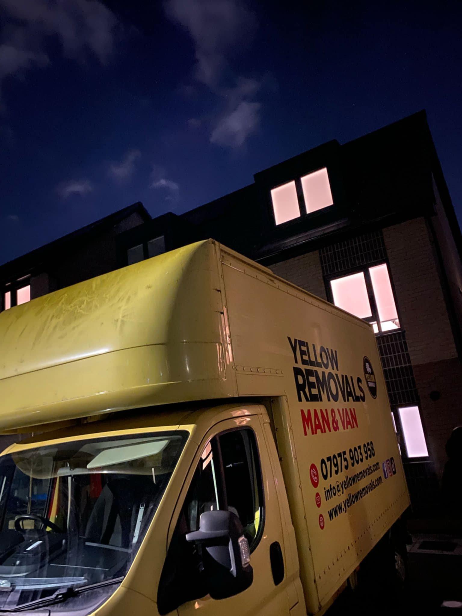 Professional movers at work