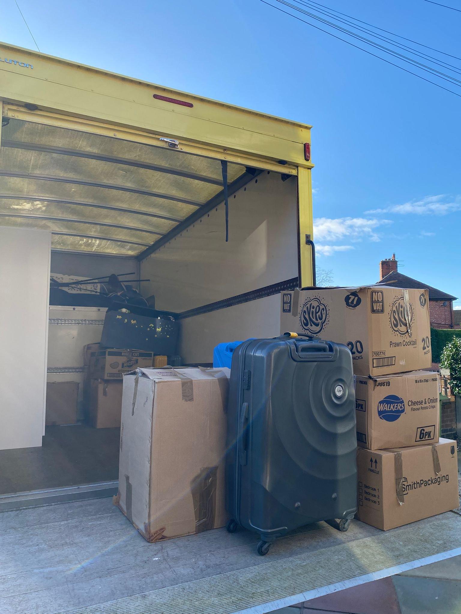 Professional movers at work